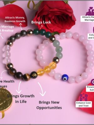 Dhan Kuber and Love Attraction Bracelet Combo